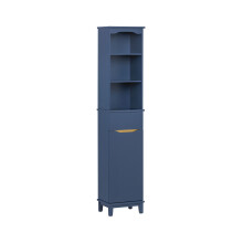 SoBuy Navy Blue Bathroom Tall Storage Cabinet