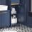 SoBuy Ψηλό Ντουλάπι Μπάνιου BZR112-B Μπλε 35x30x170 cm 4