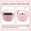 Kids Karaoke Machine, Portable Bluetooth Speaker with 2 Wireless Microphones Pink 6