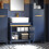 SoBuy Mobile Sottolavabo Stretto Blu 60x30x59 cm 12