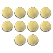 10 Pcs 40mm Engraving Blank Coins for Engraving, DIY Crafts & Badges with Transparent Protective Boxes Gold