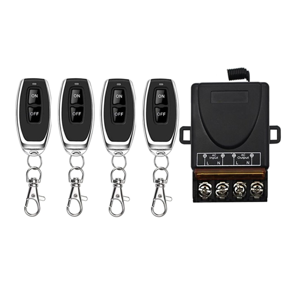 Ac 220V 30A 1Ch 433Mhz Wireless Remote Control Switch Relay Receiver + Off/On Transmitter A 4851371740790