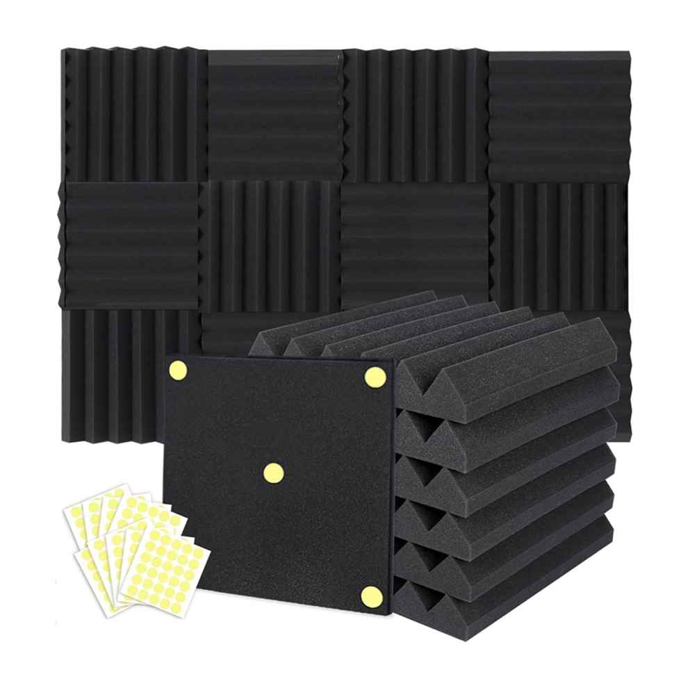 Photos - Other for Repair 24 Packs Acoustic Foam Panels Wedge 2 X 12 Inch, Soundproofing Noise Cancelling for Home Office Recoding