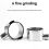 For 51MM Stainless Steel Bottomless Handle Head Double Ear Accessory Coffee Accessories Without Filter Basket 5