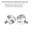 For 51MM Stainless Steel Bottomless Handle Head Double Ear Accessory Coffee Accessories Without Filter Basket 4