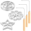 Bunuelos Mold with Handle, Metal Cookie Maker Mold, Detachable Rosette Iron Set,for Baking Cooking 1