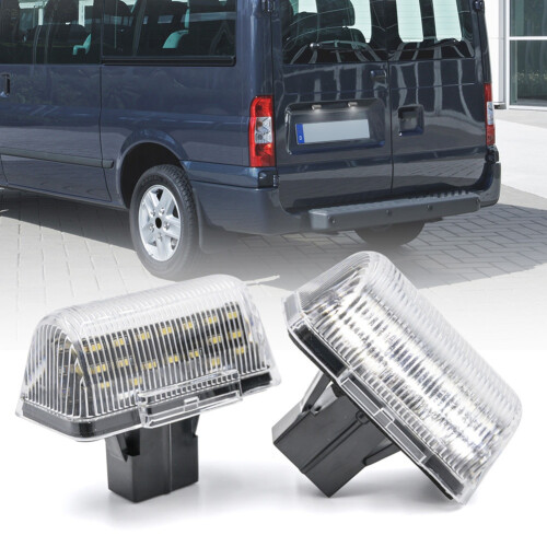 2Pc for Transit MK6 MK7 -2013 Connect 2002-2013 4388111 LED License Number Plate Light 2