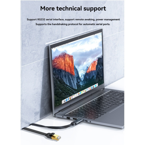USB to RJ45 Console Cable Adapter for Laptop Computer 8P8C Converter 180cm 1