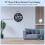 Digital Wall Clock,10 in Clock with Large LED Display Seconds One Button Muteable Auto Brightness 6