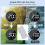 Digital Wall Clock,10 in Clock with Large LED Display Seconds One Button Muteable Auto Brightness 5