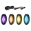 RGB LED Rock Lights, Multifunction Neon Underglow Waterproof Light with APP Control Multicolor Lights for ATV UTV SUV,B 2