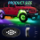 RGB LED Rock Lights, Multifunction Neon Underglow Waterproof Light with APP Control Multicolor Lights for ATV UTV SUV,B 7