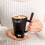 Chocolate Hot Pot Melting Cup Fondue Mug Ceramic Tea Light Heating Warmer for 4