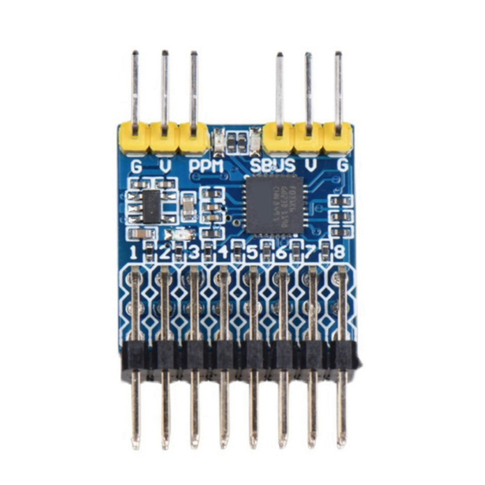 Photos - Other Toys SPP-SBUS 8CH Converter for PPM PWM SBUS Signal, 15A 3.3-20V IA6B & X8R Receivers RC Airplanes