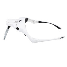 Aufladbarer Stirnband-Magnifier Freihändig Stirnlupe mit 4 LED-Lichtern und 5 abnehmbaren Linsen für Naharbeiten