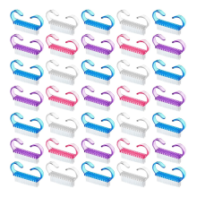 200 Pcs Handle Grip Nail Brush Fingernail Scrub Cleaning Cleaner Brushes Scrubber Bulk for Men Women Hands 4 Colors