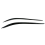 For 2015-2024 Glossy Black Car Headlight Eyelid Eyebrow Trim 4