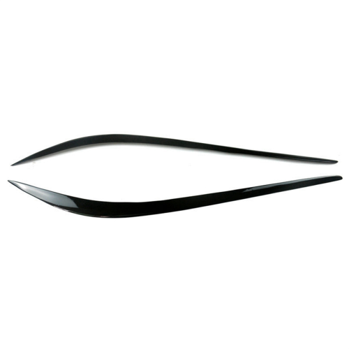 For 2015-2024 Glossy Black Car Headlight Eyelid Eyebrow Trim 1