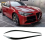 For 2015-2024 Glossy Black Car Headlight Eyelid Eyebrow Trim 5