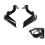Motorcycle Handle Wind Protector Brush Bar Decoration Universal Grip Protect Cover Handlebar Handguard Black 7