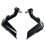 Motorcycle Handle Wind Protector Brush Bar Decoration Universal Grip Protect Cover Handlebar Handguard Black 1