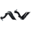Motorcycle Handle Wind Protector Brush Bar Decoration Universal Grip Protect Cover Handlebar Handguard Black 4