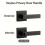 Door Lever, Keyless Interior Knobs, Privacy Lever Locksets for Bedroom Bathroom, Modern Handles 9
