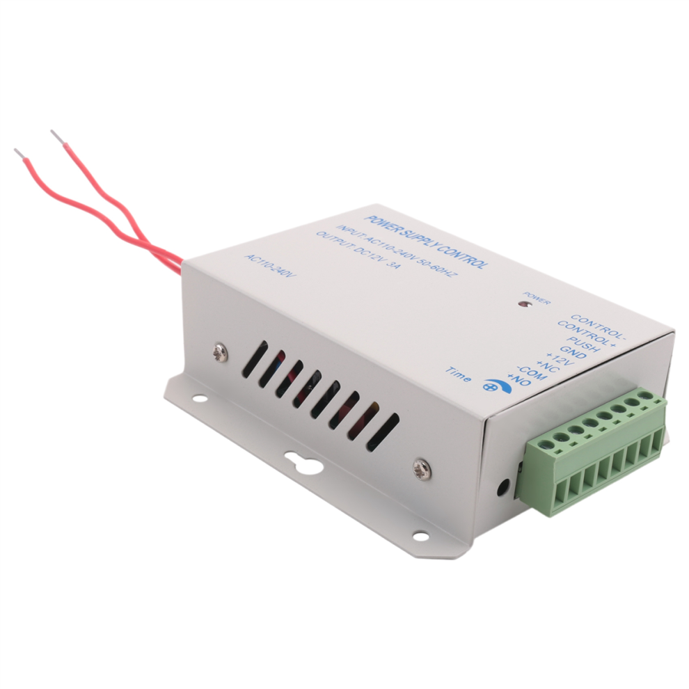 Access Control Power Supply Transformer Door System Adapter Ac110-240V Covertor Machine White Dc12v 3A 4851371774375