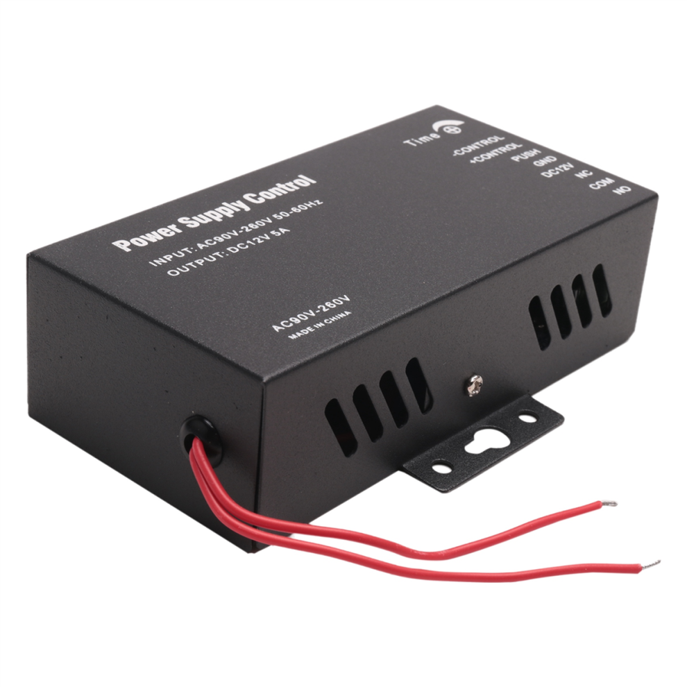 Access Control Power Supply Transformer Door System Adapter Ac110-240V Covertor Machine Dc12v 5A Black 4851371774412