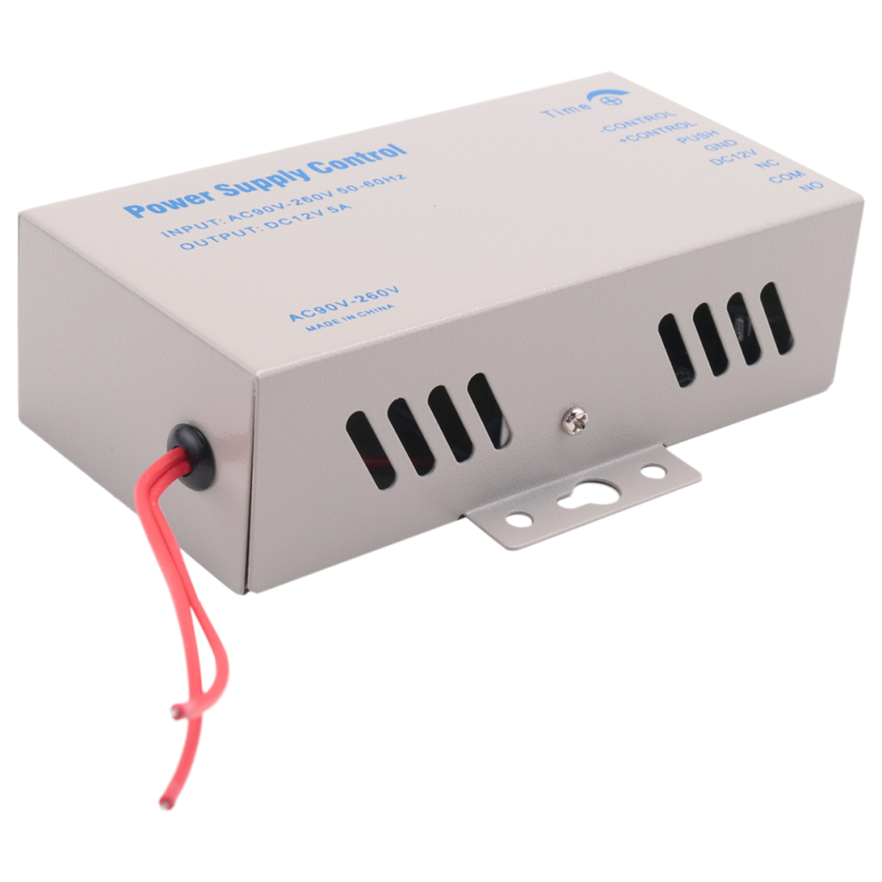 Access Control Power Supply Transformer Door System Adapter Ac110-240V Covertor Machine Dc12v 5A White 4851371774399