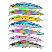 7PCS Ultra Long Floating Wobbler Hard Bait 30G/10.2CM Flounder Bass Saltwater Sea Fishing Lure