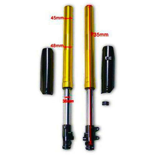 2 Stroke 49CC Motorcycle Front Fork Shocker for Small Mini Off-Road Car Mud Pit 2