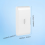 3pcs 433MHz Wireless Vibration Glass Break Detector, Adjustable Sensitivity, Compatible with Alarm Systems White 9