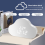 Alarm Clock Cloud Bedside Snooze Small Student Calendar Luminous LED Voice Digital USB Home B 10