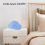 Alarm Clock Cloud Bedside Snooze Small Student Calendar Luminous LED Voice Digital USB Home B 5