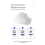 Alarm Clock Cloud Bedside Snooze Small Student Calendar Luminous LED Voice Digital USB Home B 7