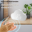 Alarm Clock Cloud Bedside Snooze Small Student Calendar Luminous LED Voice Digital USB Home B 9