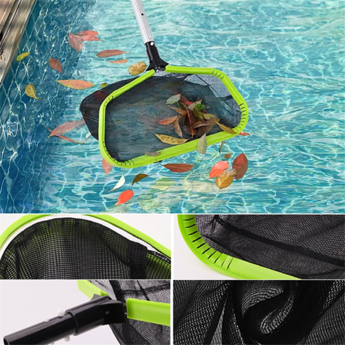 Upgraded Pool Skimmer Net,Professional Ultra Fine Mesh Leaf Net for Cleaning with Double-Layer Deep Trash Bag 2