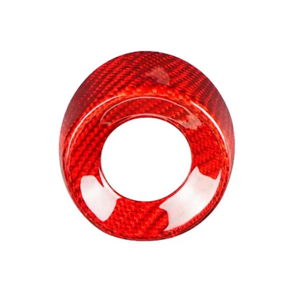 For 2010-2015 Carbon Fiber Start Switch Key Frame Ignition Engine Start-Stop Button Cover 4851371789973