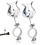 2Pcs Clarinet Lyre Holder Music Clip for Marching Band Sheet Stand Practicing Beginners 3