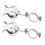 2Pcs Clarinet Lyre Holder Music Clip for Marching Band Sheet Stand Practicing Beginners 1