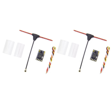 2PCS ELRS Receiver 2.4GHz NANO ExpressLRS CRSF with T-Type Antenna for RC FPV Traversing Drones Parts