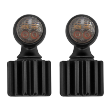 Motorcycle Turn Signals Mini Blinkers LED Running Brake Lamp Universal for Touring Softail Sportster Dyna Black