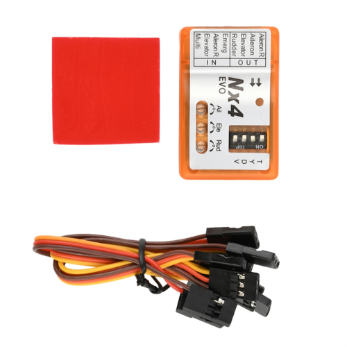 For NX4 Flight Controller 3D Gyroscope Balance for Fixed-Wing Aircraft Support Rate/Hold/Gyro Off Mode 2