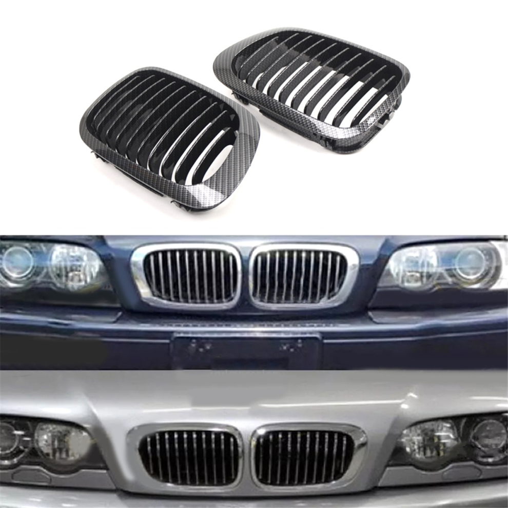 Car Front Kidney Grille Racing Grills For 3 Series E46 2-Door 1999-2002(Pre-)51138208685 51138208686 4851371792096