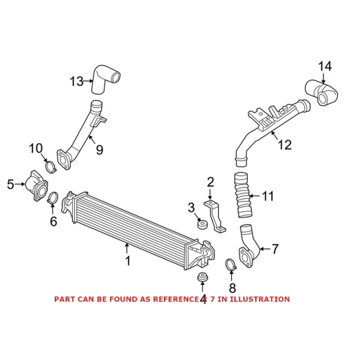 17291-5AA-A01 Intercooler Outlet Pipe for 2016-2020 (1.5L Turbo Models) 2