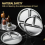4Pack Stainless Steel Plates, 8Inch 3 Section Round Divided Plates Portion Control Partition Plate for Camping 5