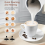 2pack Replacement Whisks for Electric Milk Frother Automatic Steamer -809-WH, -809-BL 9