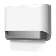 Paper Towel Dispenser Wall Mounted Adhesive Multifold Trifold Commercial Hand for Bathroom White
