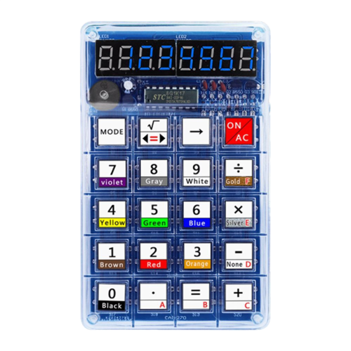 DIY Calculator Kit with LED Display Electronic Making Soldering Training Experiment Practice Project B